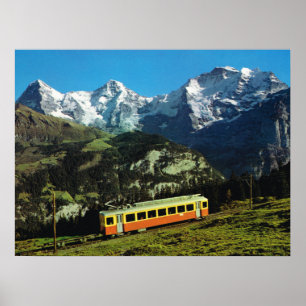 Switzerland,  Train to Jungfraujoch, Poster
