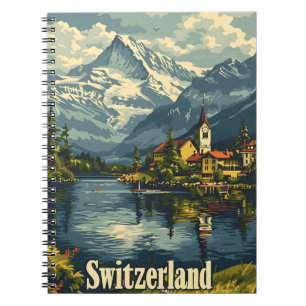 Switzerland Tranquility: Lakeside Village Notebook