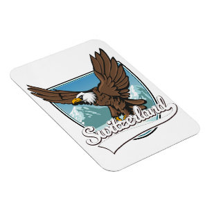 Switzerland Travel Logo Magnet