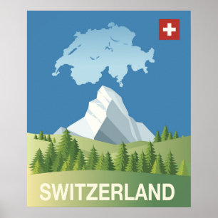 Switzerland Travel Poster