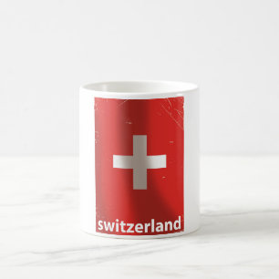 Switzerland Vintage travel poster Coffee Mug