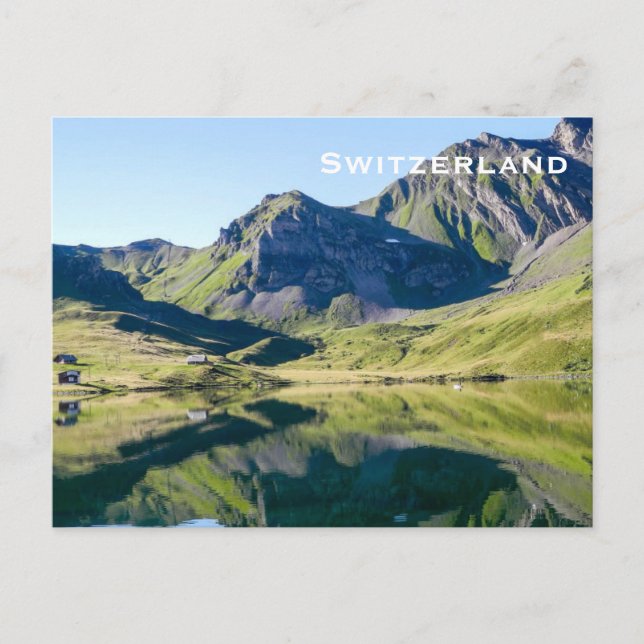 Switzerland Vintage Travel Tourism Add Postcard (Front)