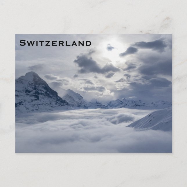 Switzerland Vintage Travel Tourism Add Postcard (Front)