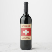 Switzerland Wine Label