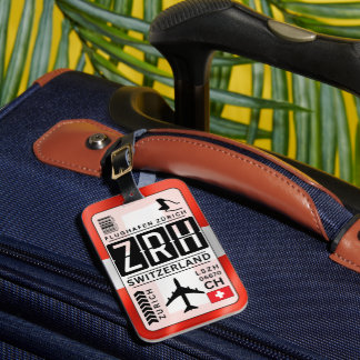 Switzerland Zurich Luggage Tag