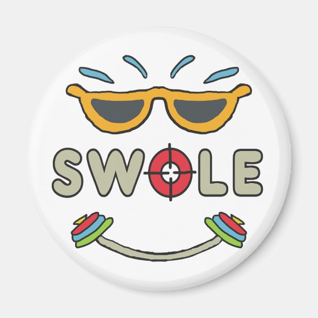 Swole Bodybuilding Magnet (Front)