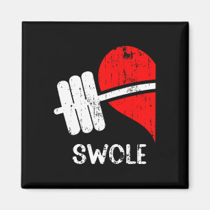 Swole Mates Couples Matching Gym Funny Tee Weightl Magnet