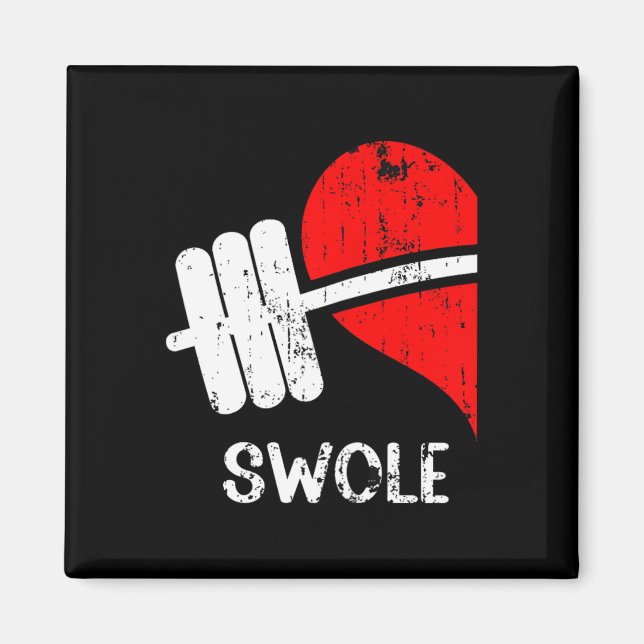 Swole Mates Couples Matching Gym Funny Tee Weightl Magnet (Front)