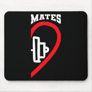 Swole Mates Cute Workout Matching Couples Valentin Mouse Mat