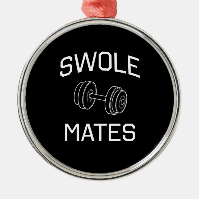Swole Mates Metal Tree Decoration (Front)