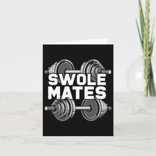 Swole Mates Powerlifting Gym Workout Swole Gainz  Card