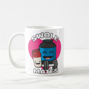 SWOLEMATES Funny Bodybuilding Protein Shake Coffee Mug
