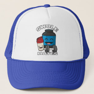 SWOLEMATES Funny Protein Bodybuilding Motivational Trucker Hat