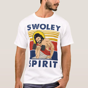 Swoley Spirit WEIGHT LIFTING Jesus Swoley Spirit T-Shirt