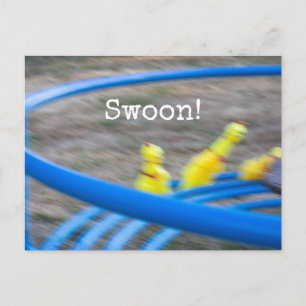 Swoon Rubber Chickens Postcard