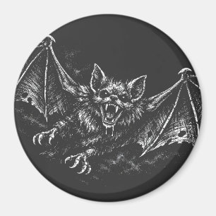 Swooping Bat - by BurnsInHell Magnet