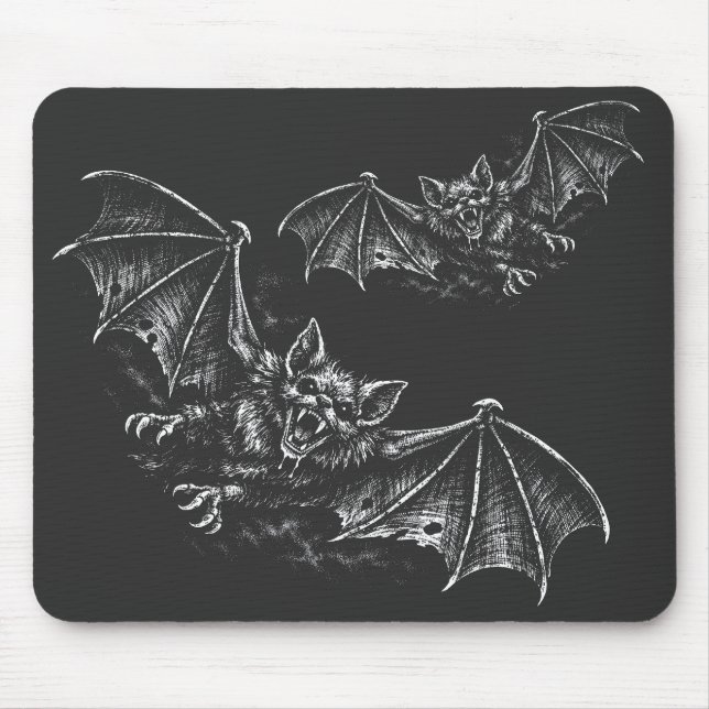 Swooping Bat - by BurnsInHell Mouse Mat (Front)