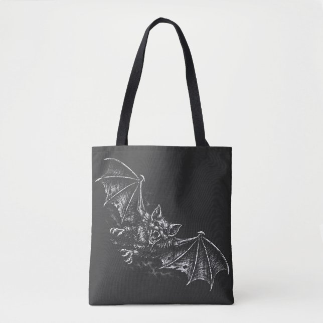 Swooping Bat - by BurnsInHell Tote Bag (Front)