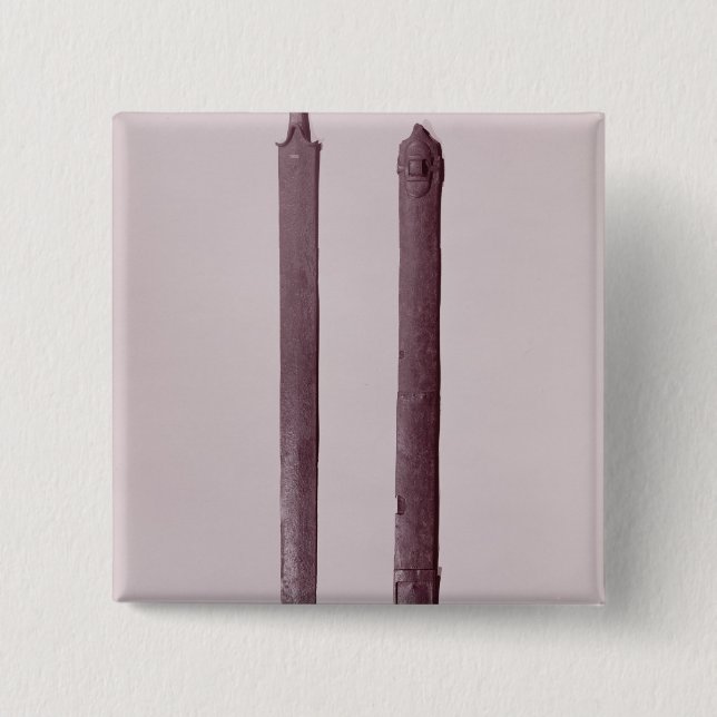 Sword and Scabbard 15 Cm Square Badge (Front)