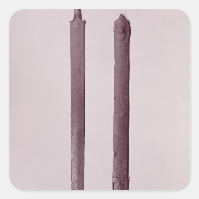 Sword and Scabbard Square Sticker (Front)