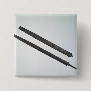 Sword and sheath, from La Tene, Switzerland 15 Cm Square Badge
