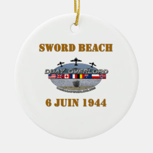 Sword Beach 1944 Ceramic Tree Decoration