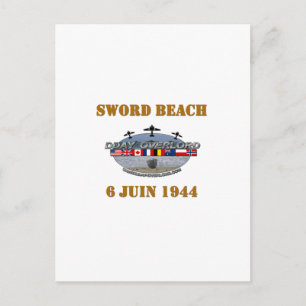Sword Beach 1944 Postcard