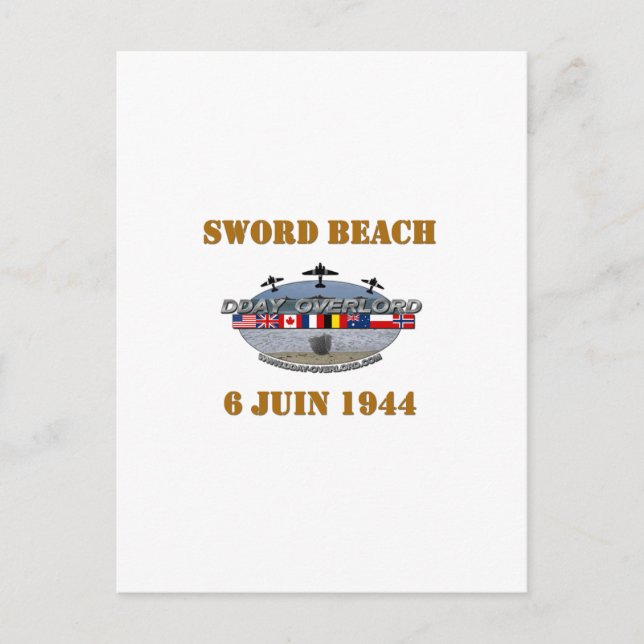 Sword Beach 1944 Postcard (Front)