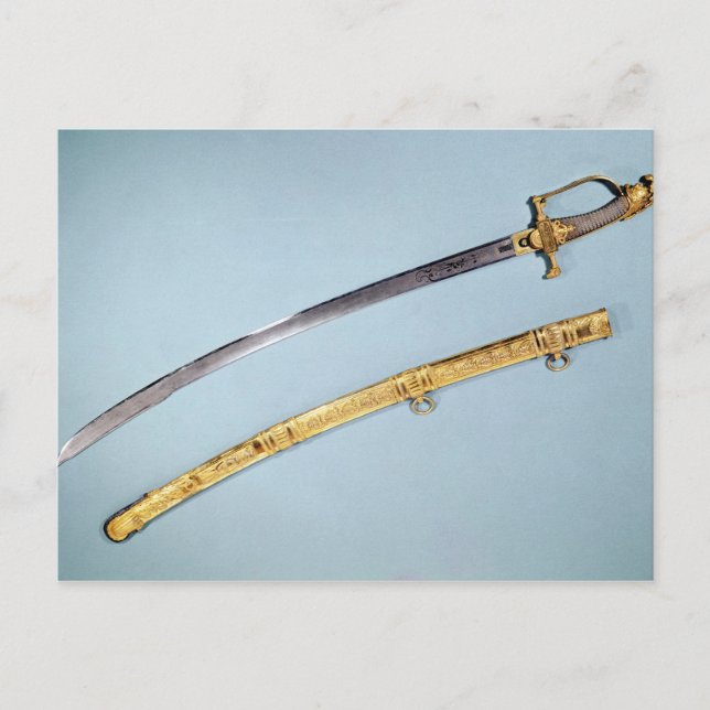 Sword given to Napoleon I  by the Directoire Postcard (Front)