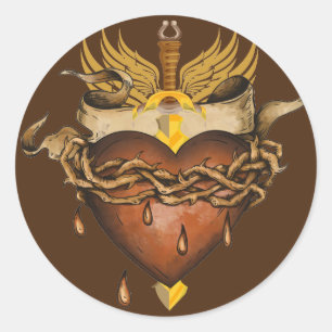 Sword & Heart Sticker