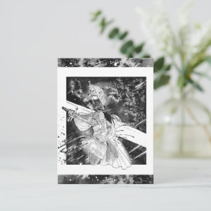 Sword Illustration Post Card
