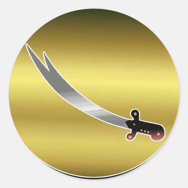Sword of Ali Classic Round Sticker (Front)