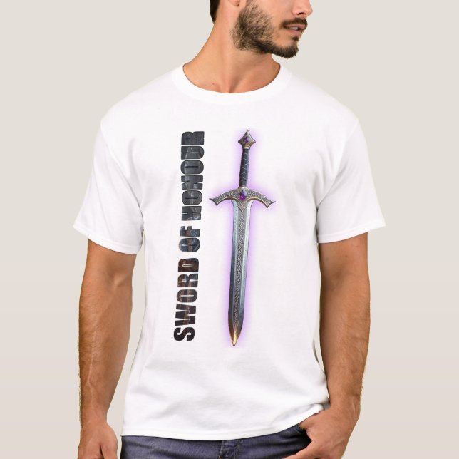 Sword of Honour: Wear the Emblem of Courage  T-Shirt (Front)