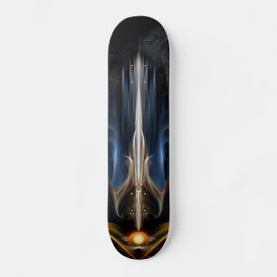 Sword Of Light Fractal Art Skateboard Deck