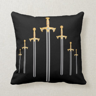Sword of the knights templar pillow