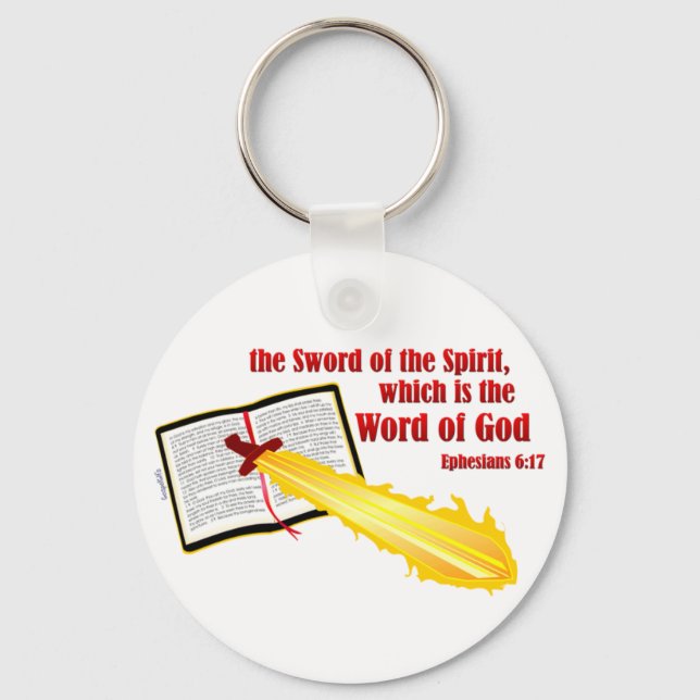 sword of the spirit christian gift key ring (Front)