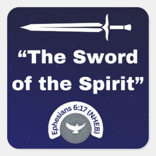 Sword of the Spirit - Square Stickers