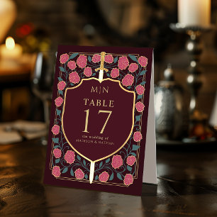 Sword & Shield Mediaeval Fantasy Monogram Wedding 