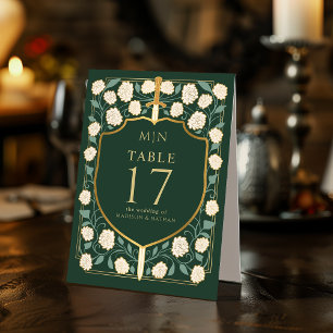 Sword & Shield Mediaeval Fantasy Monogram Wedding 