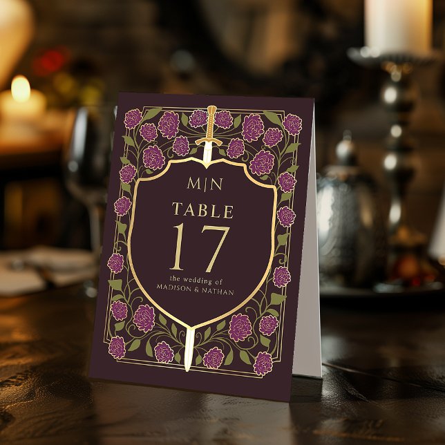 Sword & Shield Mediaeval Fantasy Monogram Wedding  (Creator Uploaded)