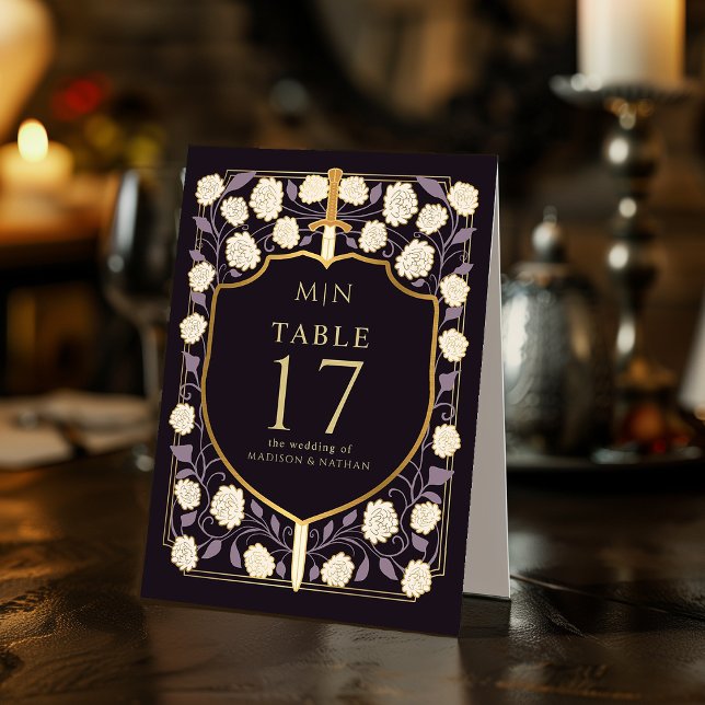 Sword & Shield Mediaeval Fantasy Monogram Wedding  (Creator Uploaded)