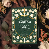 Sword & Shield Mediaeval Fantasy Monogram Wedding