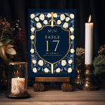 Sword & Shield Mediaeval Fantasy Monogram Wedding  Table Number<br><div class="desc">Celebrate with this Royal Sword & Shield Mediaeval Fantasy Monogram design. This design is perfect for couples seeking a regal yet modern mediaeval fantasy aesthetic. The design on the back of the invite is NOT real gold foil. Items are printed exactly as they appear on your screen when you add...</div>
