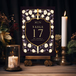 Sword & Shield Mediaeval Fantasy Monogram Wedding  Table Number<br><div class="desc">Celebrate with this Royal Sword & Shield Mediaeval Fantasy Monogram design. This design is perfect for couples seeking a regal yet modern mediaeval fantasy aesthetic. The design on the back of the invite is NOT real gold foil. Items are printed exactly as they appear on your screen when you add...</div>