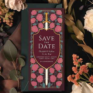 Sword & Shield Mediaeval Fantasy Save the Date Invitation
