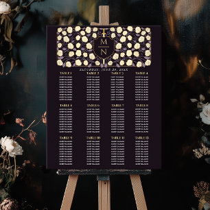 Sword & Shield Mediaeval Monogram  Seating Chart