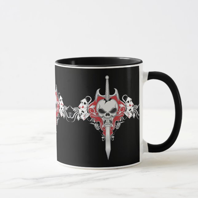 Sword Skull - RED Mug (Right)