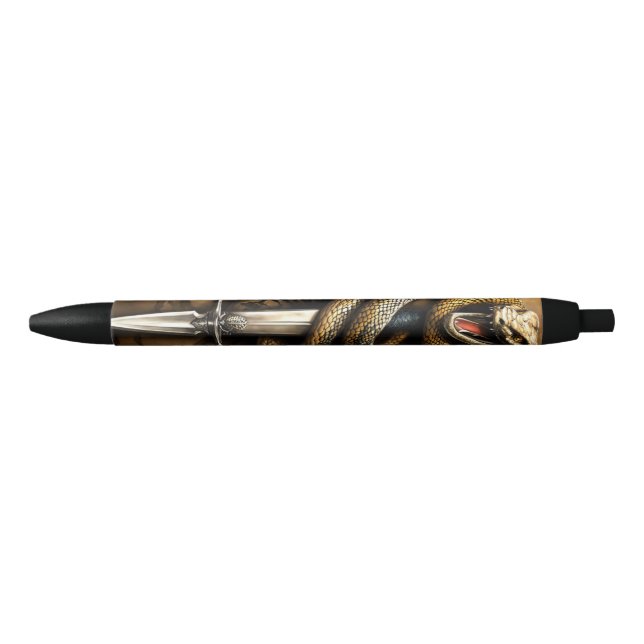 Sword snake  black ink pen (Front)