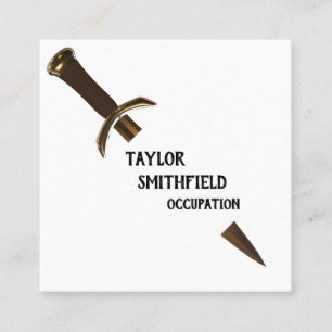sword square business card