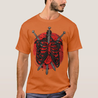 Sword through my heart skeleton T-Shirt